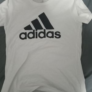White Adidas tee shirt